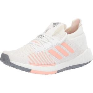 Adidas Women's Pulseboost HD Running Shoes, FU7341, White/Pink, Size 11.5